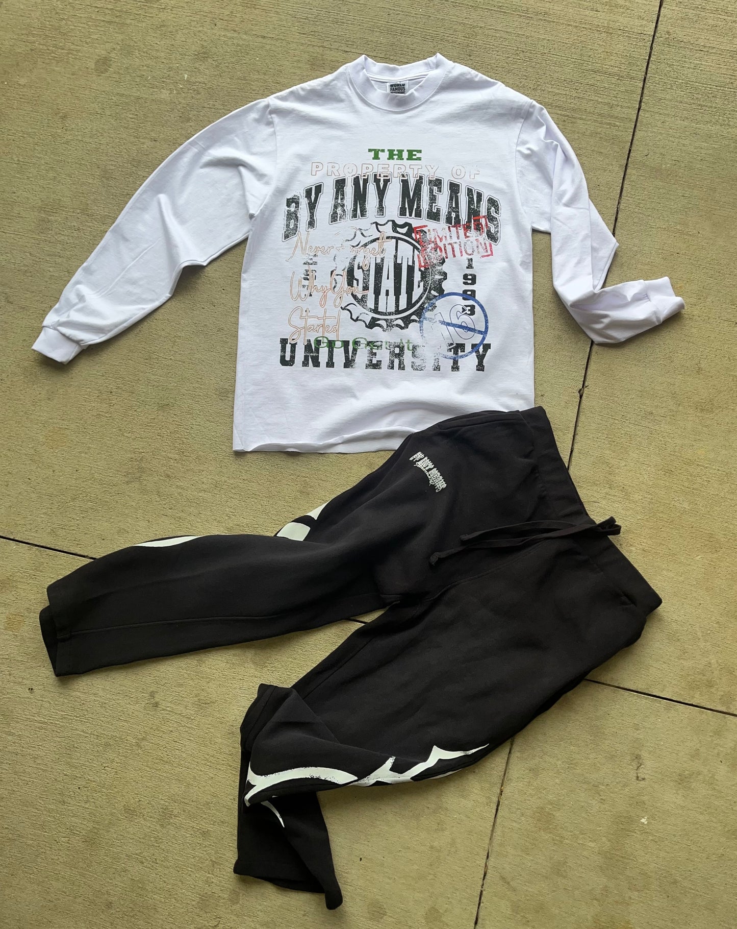 ‘B.A.M. U’ Sweatpants